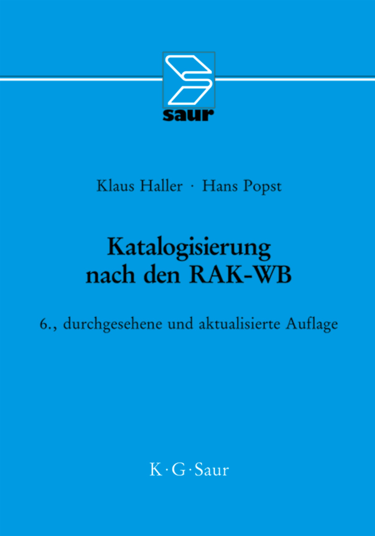 Katalogisierung nach den RAK-WB
